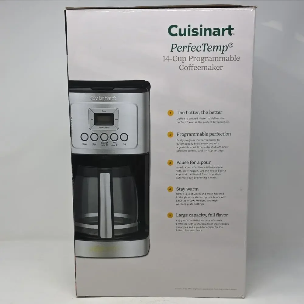 Cuisinart PerfecTemp DCC-3200NAS 14-Cup Programmable Coffeemaker, Carafe